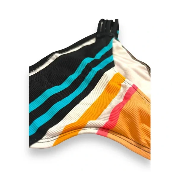 Body Glove Coral Reef Flirty Surf Rider Bikini Bottom | Sz XL, Black Multi - Picture 6 of 10